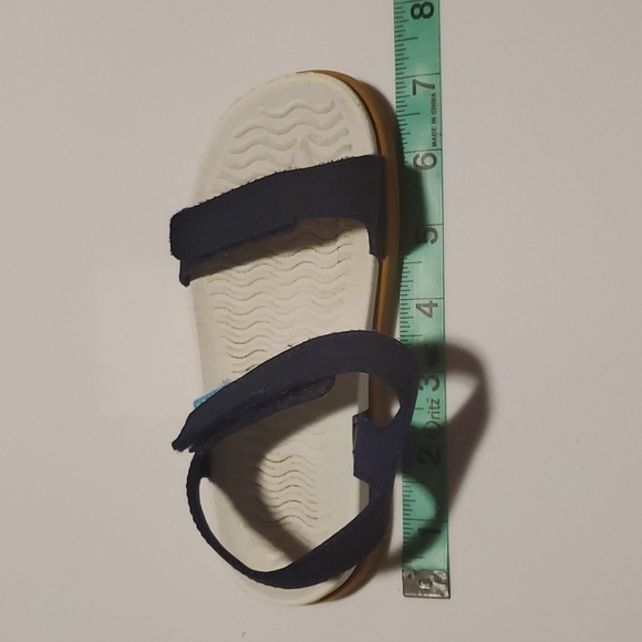 Native summer sandals, navy blue, velcro straps, size 11.5 - Picture 3 of 4